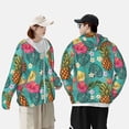 thumbnail image 4 of Fotbe Pineapple Chaqueta con Protección Solar UPF 50+ para Hombre y Mujer, Camisa con Capucha y Bolsillos-Large, 4 of 7