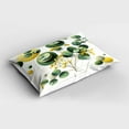 thumbnail image 2 of Ambesonne Eucalyptus Leaves Pillow Sham, Boho Leaf Design, 26" X 20", Fern Green Yellow and White, 2 of 2