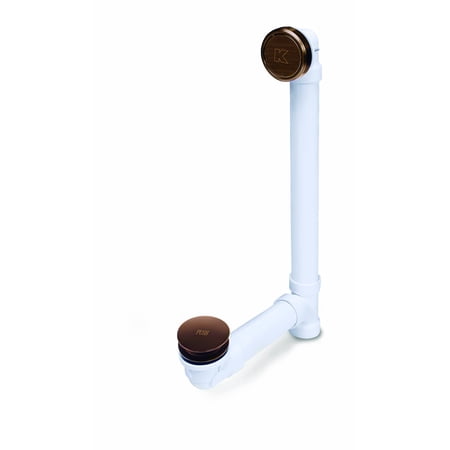 Keeney 630PVCFSBRZ Foot Lok Full Soak Bath Drain  Bronze