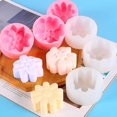 thumbnail image 2 of Moldes Mooncake de 3 piezas, moldes para velas, artilugios de cocina para hornear, material de silicona, blanco Feliz Sencillez, 2 of 5
