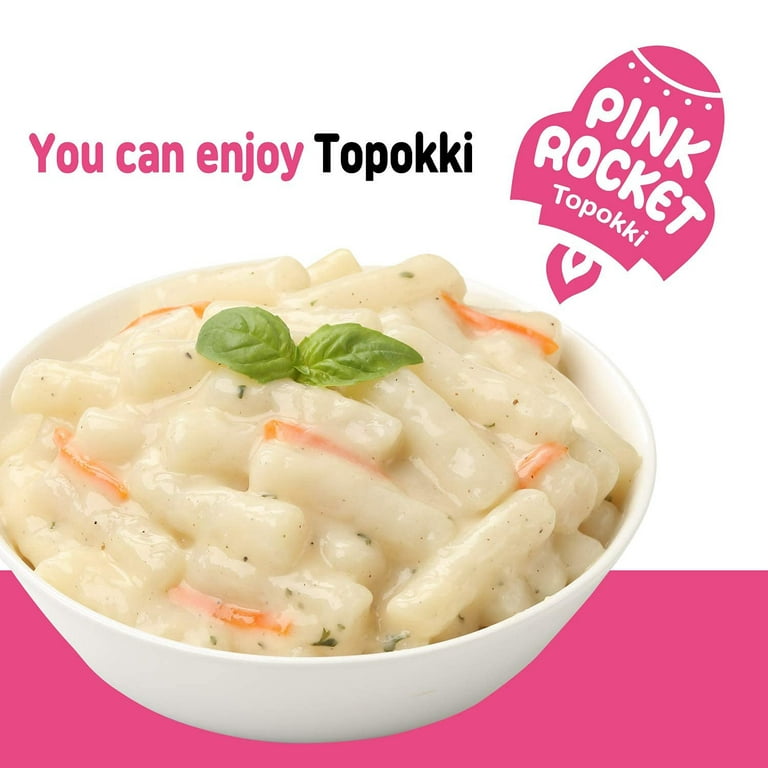 Pink Rocket Instant Rice Cake Topokki Cup Tteokbokki Korean Snack