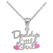 Connections from Hallmark Girls' Stainless Steel "Daddy's Little Girl" Pendant