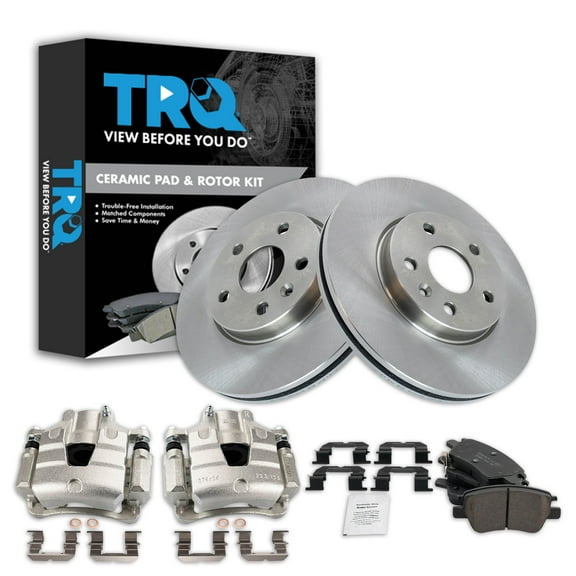 TRQ Front Brake Pad & Rotor Kit BKA39656 Fits Select 2017-2019 Chevrolet Bolt EV , 2016-2019 Chevrolet Cruze , 2016-2019 Chevrolet Volt