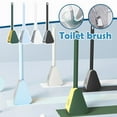 thumbnail image 2 of 1.96 x 16.141 x 2.79inch Toilet Cleaning Brush With Long Handle, Golf Silicone, Wall Mount, 360° Deep Cleaning Brush, Bendable Brush Head , No Drilling Required （Midnight Green）, 2 of 9