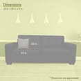 thumbnail image 3 of Majestic Home Goods  Gray Towers Indoor / Outdoor Large Pillow 20" L x 8" W x 20" H, 3 of 5