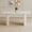 67 in White, variant on White Dining Table, 78.7" Rectangular MDF Table with Marble Texture Finish for Dining Room Kitchen