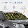 thumbnail image 3 of Goofa Corn And Dragonflies Pattern 2 Piece Car Windshield Sun Shade Foldable | Front Windshield Shade for Sun, Heat and UV Rays | Sunshade for Car Front Window-Small, 3 of 7