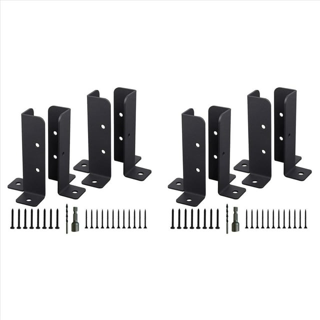 8 Soportes Ajustables para Base de Anclaje de Poste de Cubierta, Cerca para Pérgola, Barandilla, Buzón, Pabellón, Herramienta de Jardín