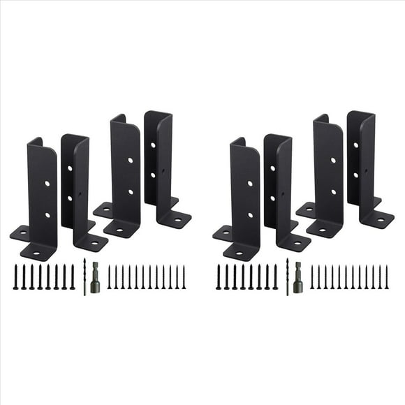 8 Soportes Ajustables para Base de Anclaje de Poste de Cubierta, Cerca para Pérgola, Barandilla, Buzón, Pabellón, Herramienta de Jardín