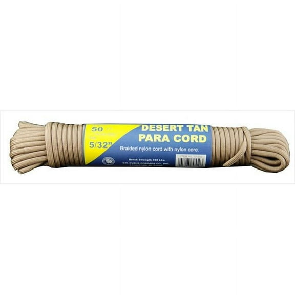 T.W. Evans Cordage 79-550 Para Cord 50 ft. in Desert Tan