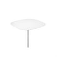 thumbnail image 3 of Liki 28 Inch Bistro Dining Table- Round Top and Base- Modern White Metal, 3 of 6