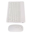 thumbnail image 2 of Combo de teclado y ratón inalámbricos Bluetooth Bling Bling portátiles para PC color blanco, 2 of 12