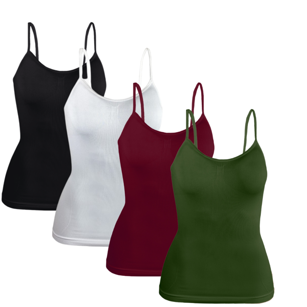 Set 4 Blusas Unitalla Mujer Tirantes Casual Blusa Crop Top Dama