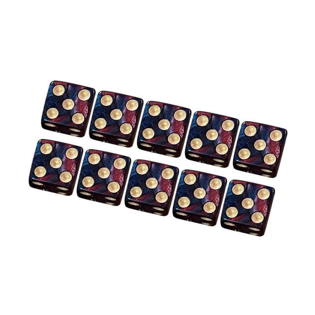 lionlar Ensemble de 10 dés à Six Faces Ensemble Jouets pour Jeu de Rôle Plateau Bleu