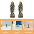 thumbnail image 5 of Set of 2 Mini Brass Virgin Mary Statues, Catholic Holy Lady Figurines for Desktop, Tabletop, and Home Decor Miniature Sculptures, 5 of 5