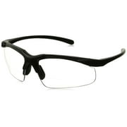 Global Vision Apex Reading Safety Glasses +1.5 Magnification Black Frames w/ Clear Lenses