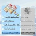 thumbnail image 2 of Toallas comprimidas desechables toallas comprimidas viaje toallas desechables cara acampada senderismo, 2 of 7