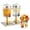 Double head Gold, variant on Huisuilinss Drink Dispenser,Commercial Beverage Dispenser,Stainless Steel Clear Drink Dispenser Station With Ice Core,Stand & Spigot For Cold Juice Iced Tea Lemonade Cocktails At Party Wedding BBQ