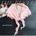 thumbnail image 4 of YUANOU Chiffon Shawl Riding Electric Bike Multifunctional Summer Versatile Scarf Sunshade Beach Scarf Long Sleeved Sunscreen(L), 4 of 4