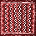 thumbnail image 1 of Ahgly Company Indoor Square Abstract Red Modern Area Rugs, 6' Square, 1 of 4