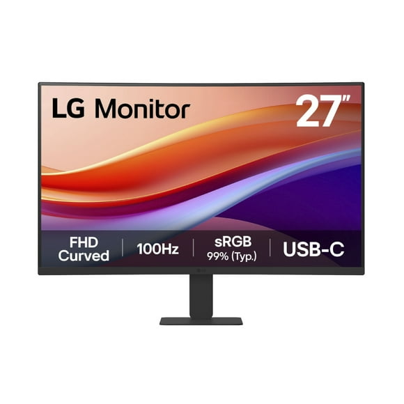 Monitor Curvo LG 27 pulgadas Full HD de 100 Hz USB-C