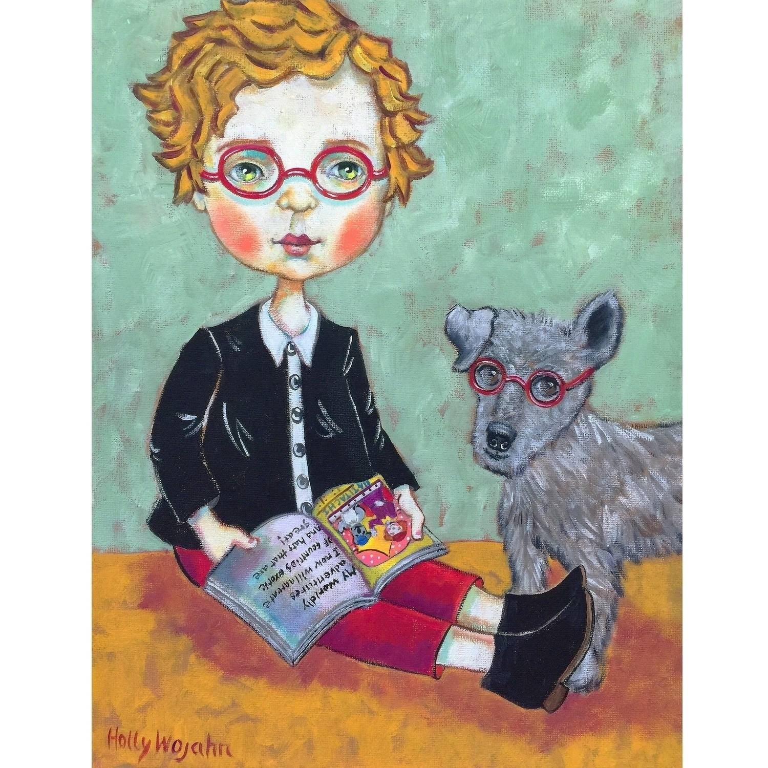 "Clever Boys" Painting Print on Wrapped Canvas