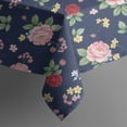 thumbnail image 5 of Pioneer Flower Floral Print Pattern Square Tablecloth, Waterproof Wipeable Spillproof Washable Table Cover for Home Kitchen Party Decor, 42"x42", 5 of 6