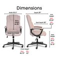thumbnail image 4 of Serta at Home Style Hannah II Office Swivel Chair in Pink, 4 of 14