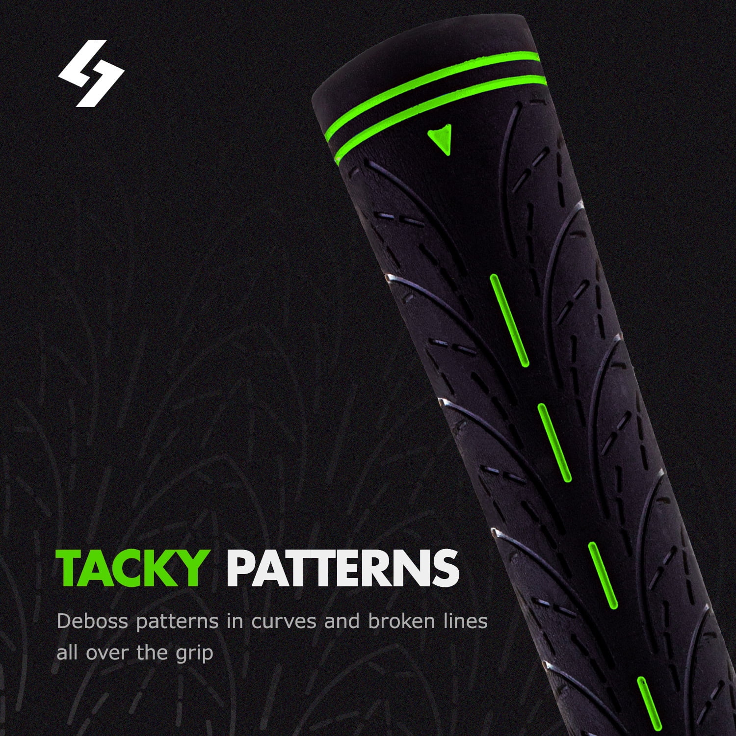 SAPLIZE 13 Green Midsize Golf Grips with 15 Tapes,Non-slip Rubber Golf Club Grips