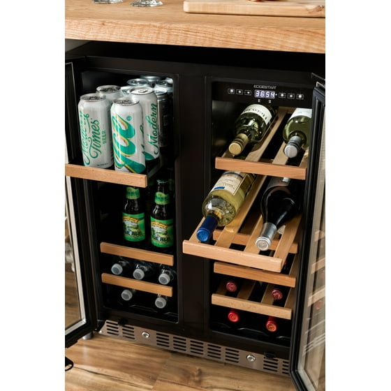 Edgestar Cwb1760fd Stainless Steel 24 Wide Wine And Beverage Cooler Edgestar Cwb1760fd Stainless Steel 24 Wide Wine And Beverage Cooler With French Doors Com
