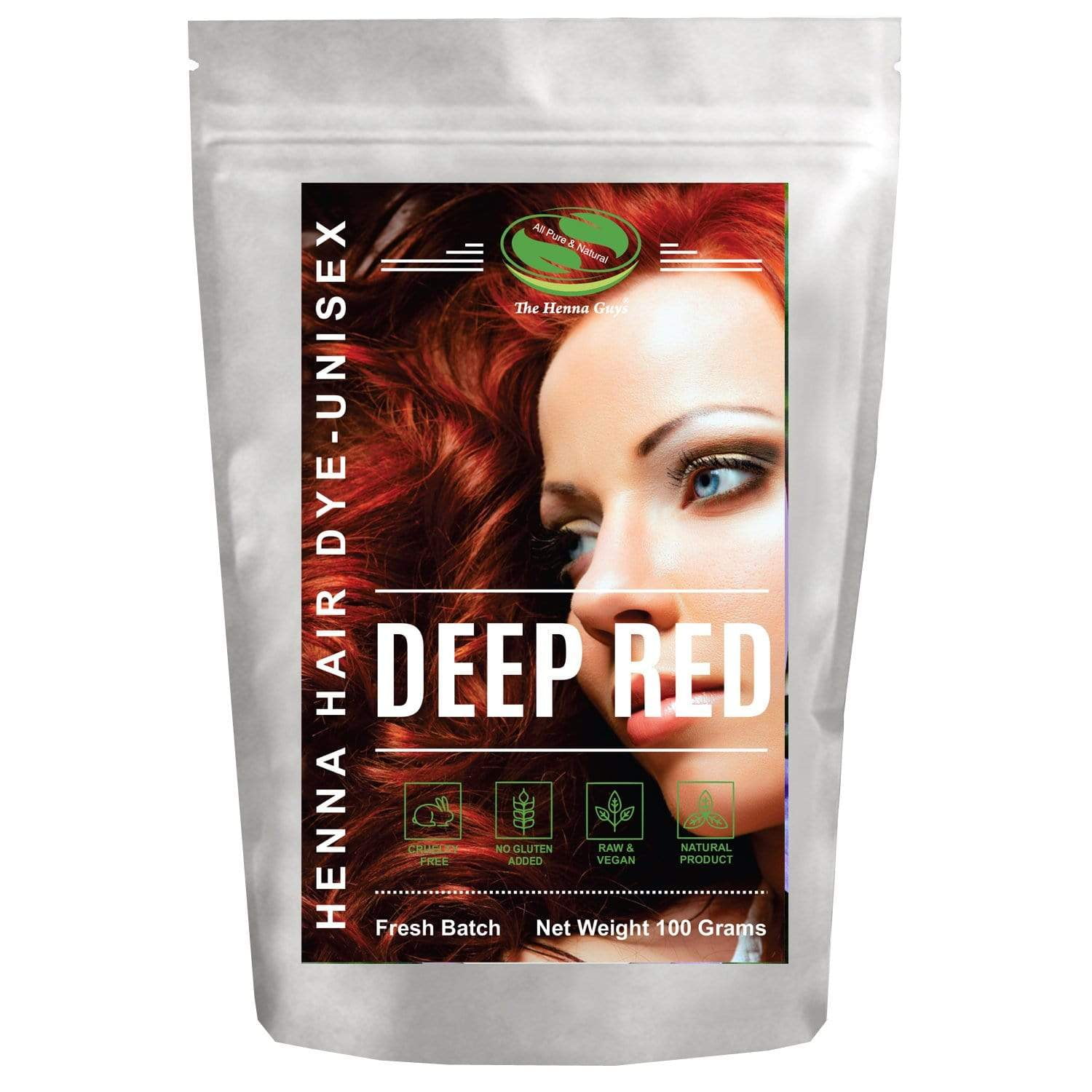 Deep Red Henna Hair Dye 