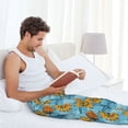 thumbnail image 5 of Naloa Sunflowers Pajama Pants Men, PJ Bottoms, Sleep & Lounge Pants-Medium, 5 of 6