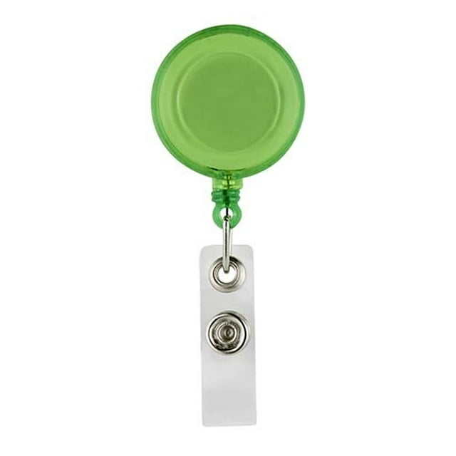 Cordón Porta Gafete de 85 cm con Clip para Tarjetas | Plástico 3.2x8.2 cm verde 3.2 x 8.2