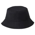 thumbnail image 2 of BadPiggies Reversible Bucket Hat UPF 50+ Cotton Packable Cap Unisex for Outdoor Summer Beach Travel (Black), 2 of 8