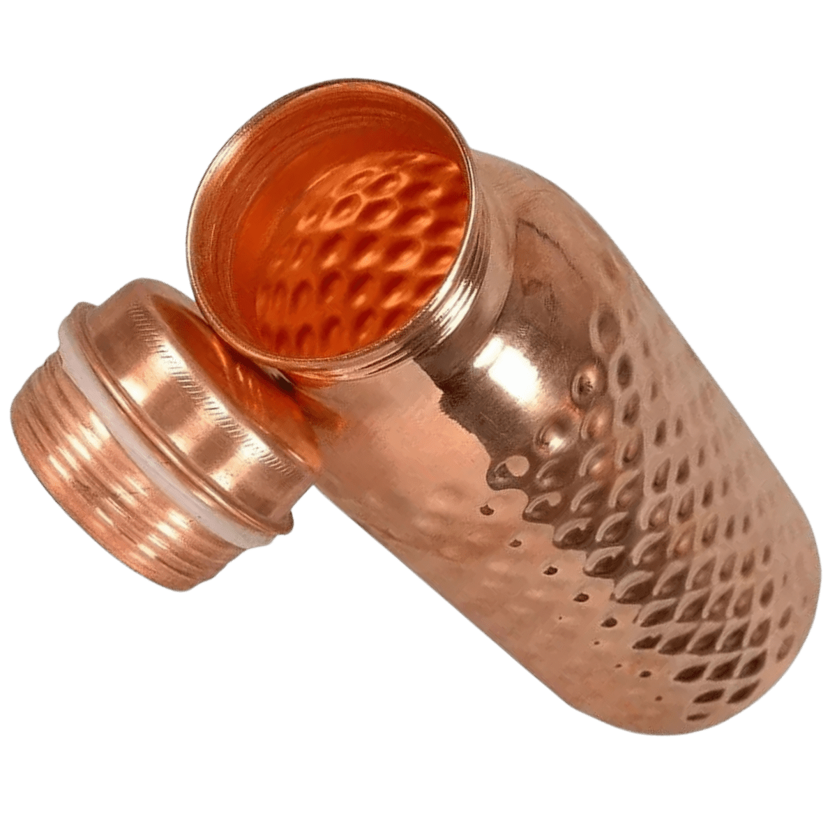 100% Pure Copper Water Bottle Joint Free, Leak Proof, Tumbler, Flask, Yoga, Health Benefits, Natural Alkaline Water, 900ml/32 Oz