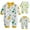 Beige, variant on Zwiiyzr 0-1T Baby Clothes Boy Girl Romper Long Sleeve Footless One-Piece Printing Newborn Cotton Button V-Neck Long Jumpsuit White