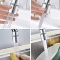 thumbnail image 5 of Rociador de fregadero de cocina, rociador de grifo con cabezal de grifo giratorio de 360 grados y doble función para grifos de fregadero y baño, accesorio de grifo de rotación de ángulo grande fácil, 5 of 5