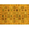 thumbnail image 1 of Ahgly Company Indoor Rectangle Abstract Yellow Modern Area Rugs, 2' x 5', 1 of 4