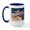 White/Navy Inside, variant on CafePress - Xmas Star & Newfie Trio Large Mug - 15 oz Ceramic Large White Novelty Mug