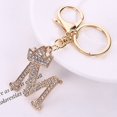 thumbnail image 3 of A-Z Letter Key Chains,Initial Letter Keychains,Rhinestone Decoration Alphabet Car Keyrings,Keychain Accessories For Purse,Bag,Backpack B, 3 of 8