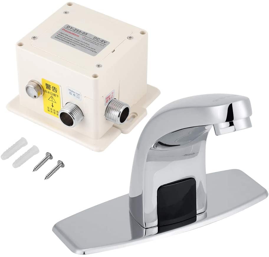 Electronic Automatic Sensor Touchless Bathroom Sink Faucet Battery