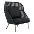 thumbnail image 2 of Better Homes & Gardens Tarren Wicker Outdoor Accent Chair with Cushions, Black, 2 of 8