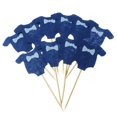 thumbnail image 2 of 10 Piezas De Ropa De Bebé Selecciones De Magdalenas Cake Topper Decoración De Shower Azul oscuro Macarena los niños cupcake selecciones primeros, 2 of 8