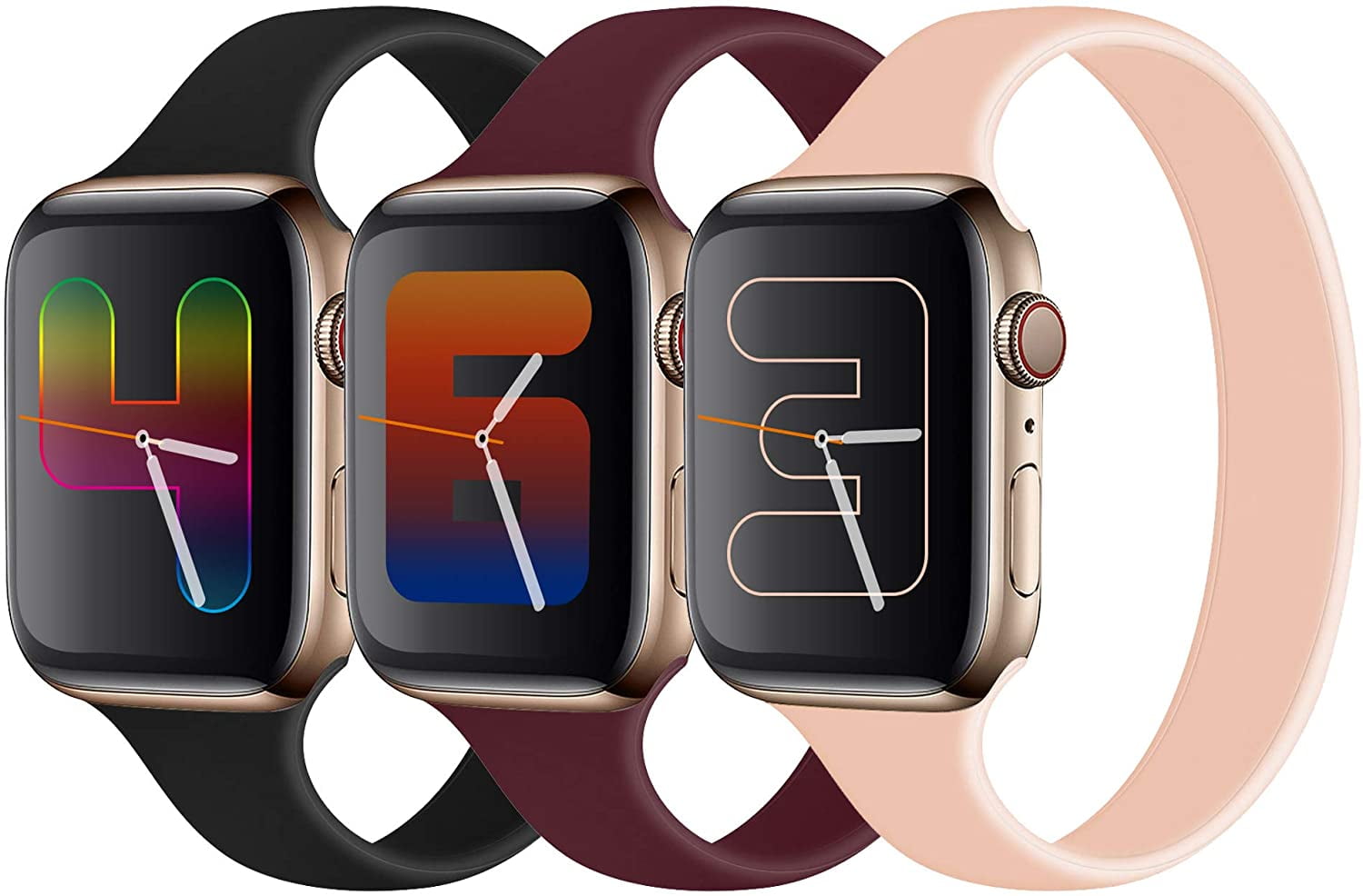 TOYOUTHS 3 Pack Compatible with Apple Watch Band 42mm 44mm 45mm