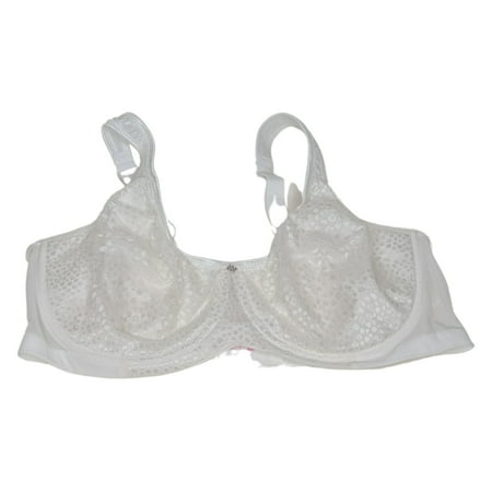 

Breezies Women s Sz 40D Underwire Diamond Shimmer Unlined Support White A561419 Bra Size