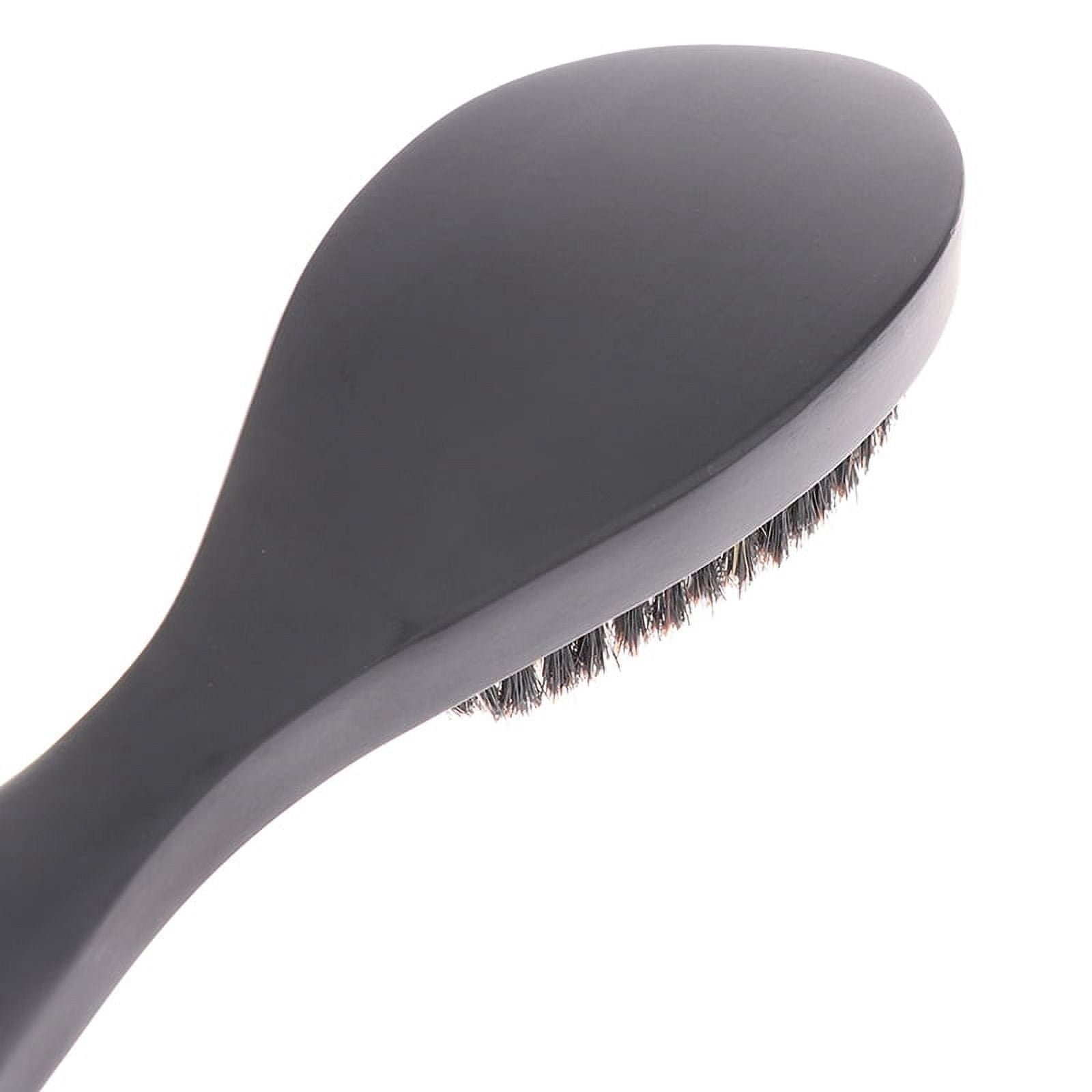 Curved Soft Boar Bristle Wave Hair Brush Wooden Handle Premium Magic Wave Br WA