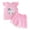 R0329-Red, variant on TOWED22 Baby Girl Summer Clothes 2pcs Cute Sets Toddler Sleeveless Tank Top and Shorts Sweet Outfits Cotton Tee Clothing with Pockets Casual(Red,6-12 M)