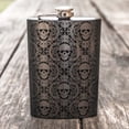thumbnail image 2 of Hip Flask Plus Stainless Steel 8oz Flask - Black Gothic Baroque, 2 of 2