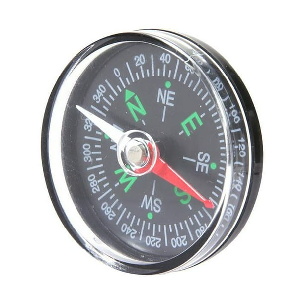 Brújula de 40 mm de diámetro, minibotón de bolsillo para senderismo, camping, suministros al aire libre Hugtrwg Para estrenar