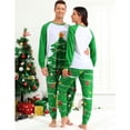 thumbnail image 5 of Grebrafan Matching Christmas Pajamas Set for Couples Men Green M, 5 of 7
